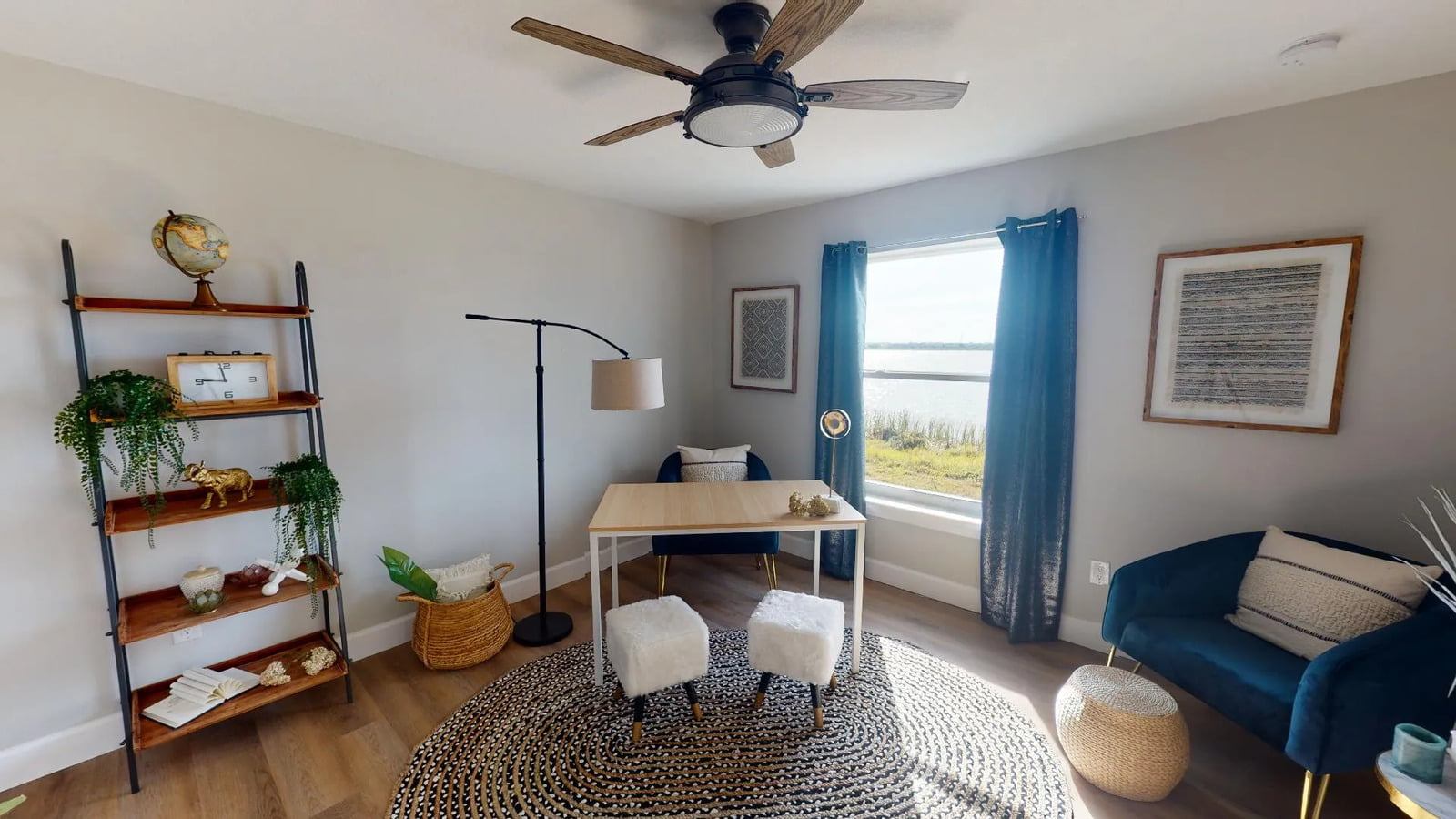 Office in a new Massachusetts home